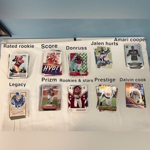 2014-2021 Football Rookie Cards Panini Donruss Jalen Hurts Rates Rookie.